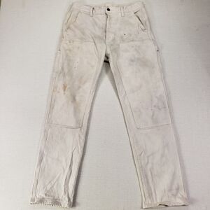 Gap Double Knee Painters Pants Carpenter 31x32 Thrashed White Distressed Utility
